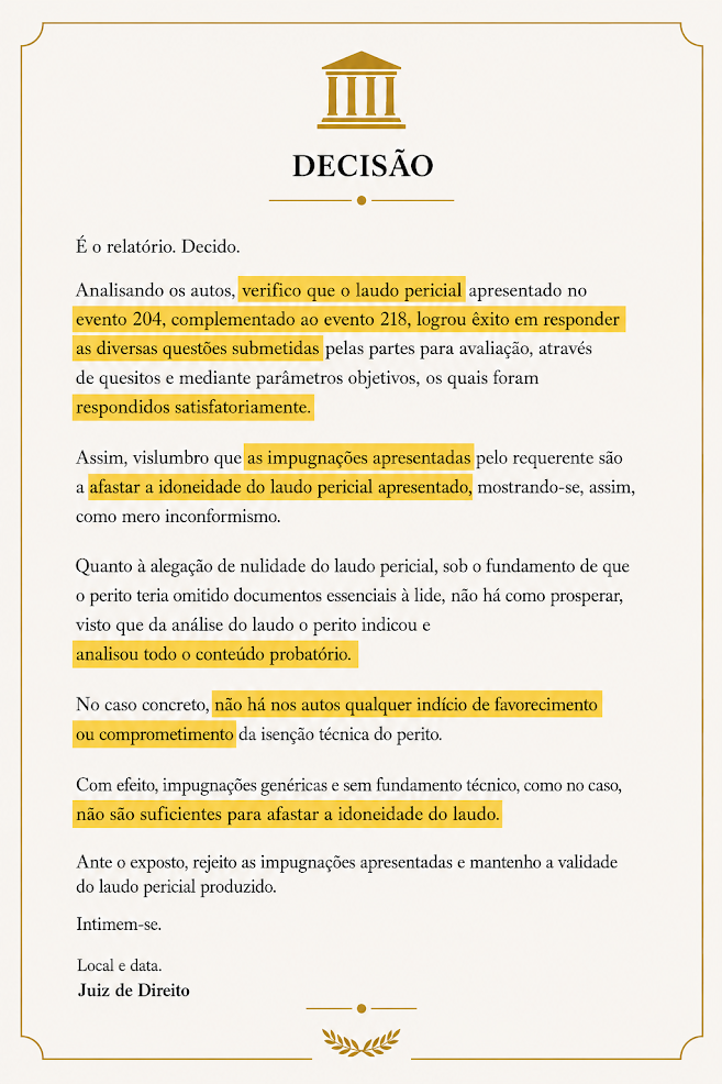 Ilustração do artigo: A Técnica Resiste ao Contraditório: Quando o Laudo Pericial Supera as Impugnações